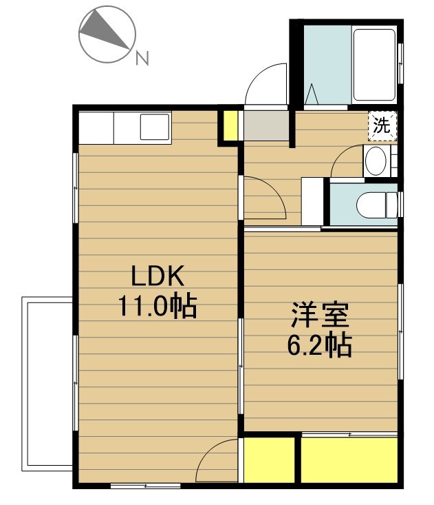 アムールアキⅡ 間取り